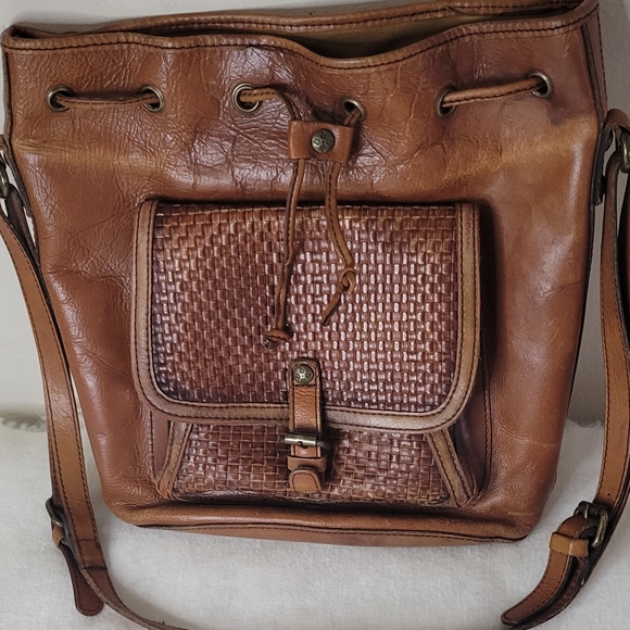 Patricia Nash Bags Patricia Nash Woven Lavello Front Pocket Brown